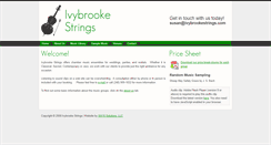 Desktop Screenshot of ivybrookestrings.com