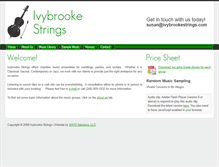 Tablet Screenshot of ivybrookestrings.com
